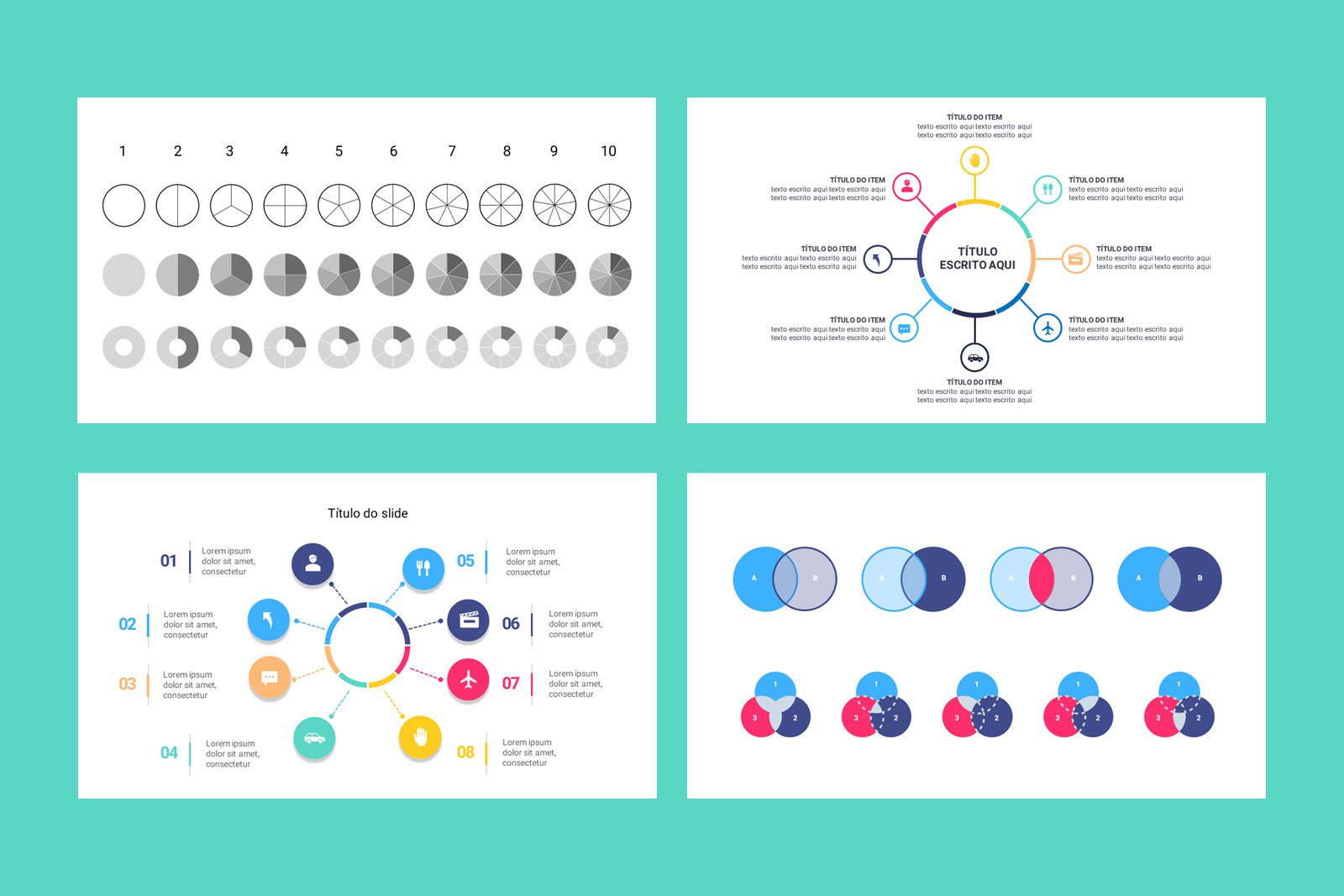 Diagramas - Modelo de Template em PowerPoint