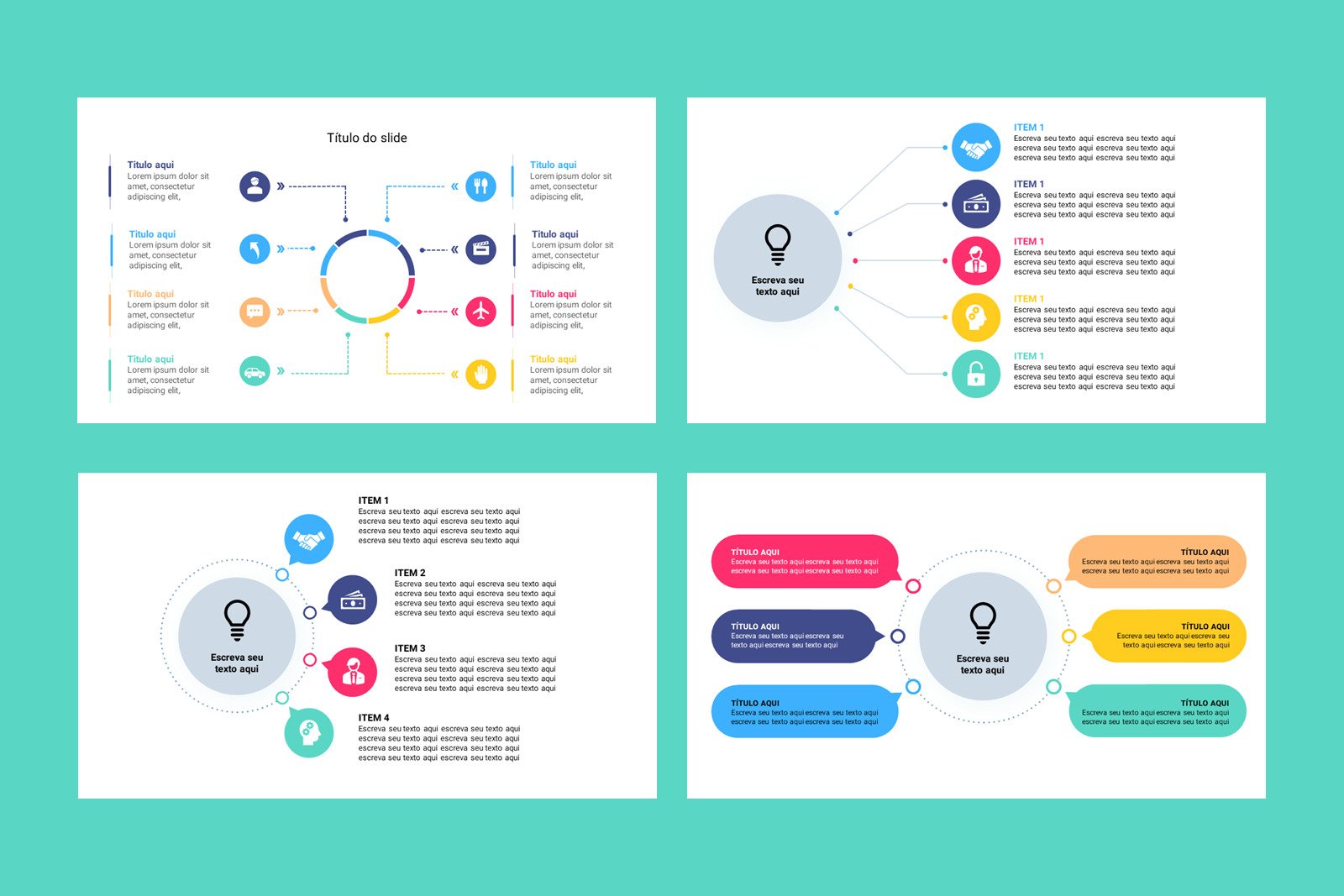 Diagramas - Modelo de Template em PowerPoint