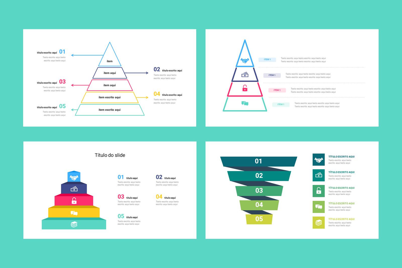 Diagramas - Modelo de Template em PowerPoint