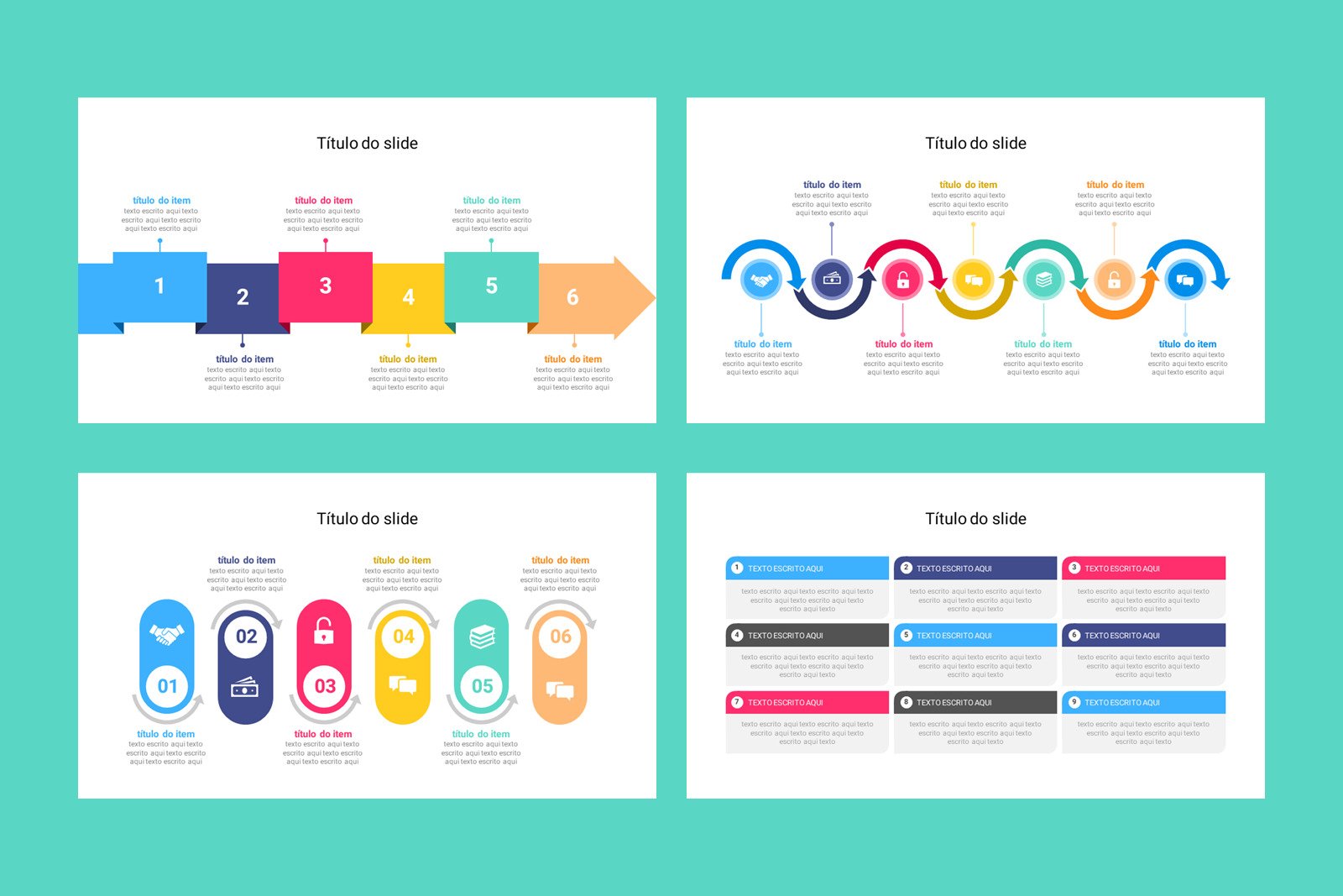 Diagramas - Modelo de Template em PowerPoint