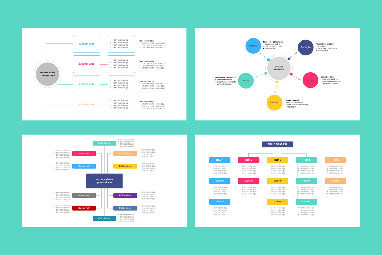 Diagramas - Modelo de Template em PowerPoint