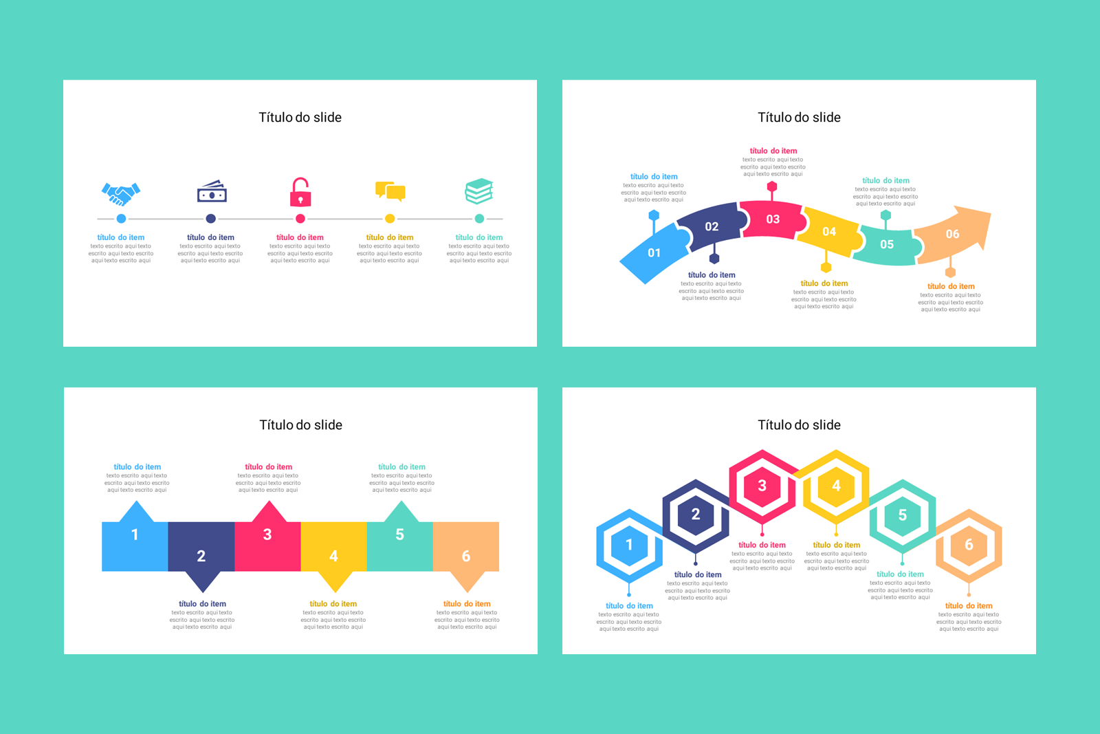 Diagramas - Modelo de Template em PowerPoint
