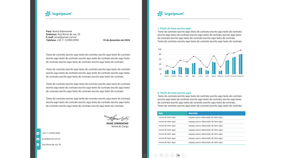 Contratos e documentos