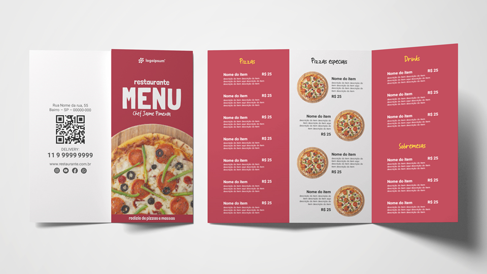 Cardápios para restaurantes