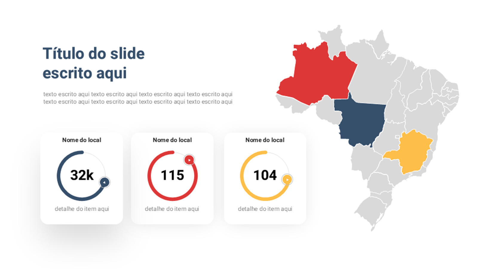 Mapas – Modelo de Template em PowerPoint