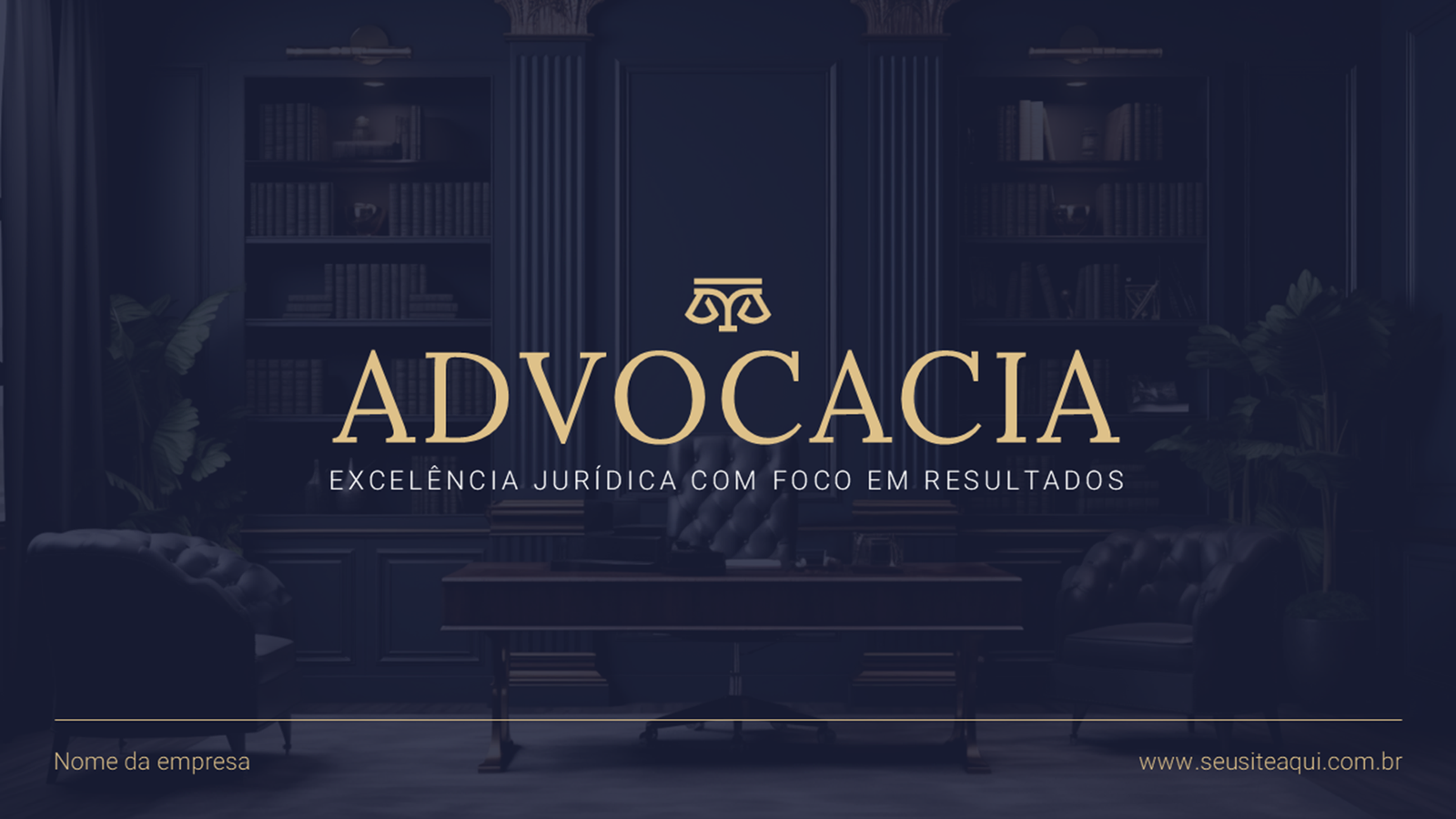 Advocacia – Modelo de Template em PowerPoint