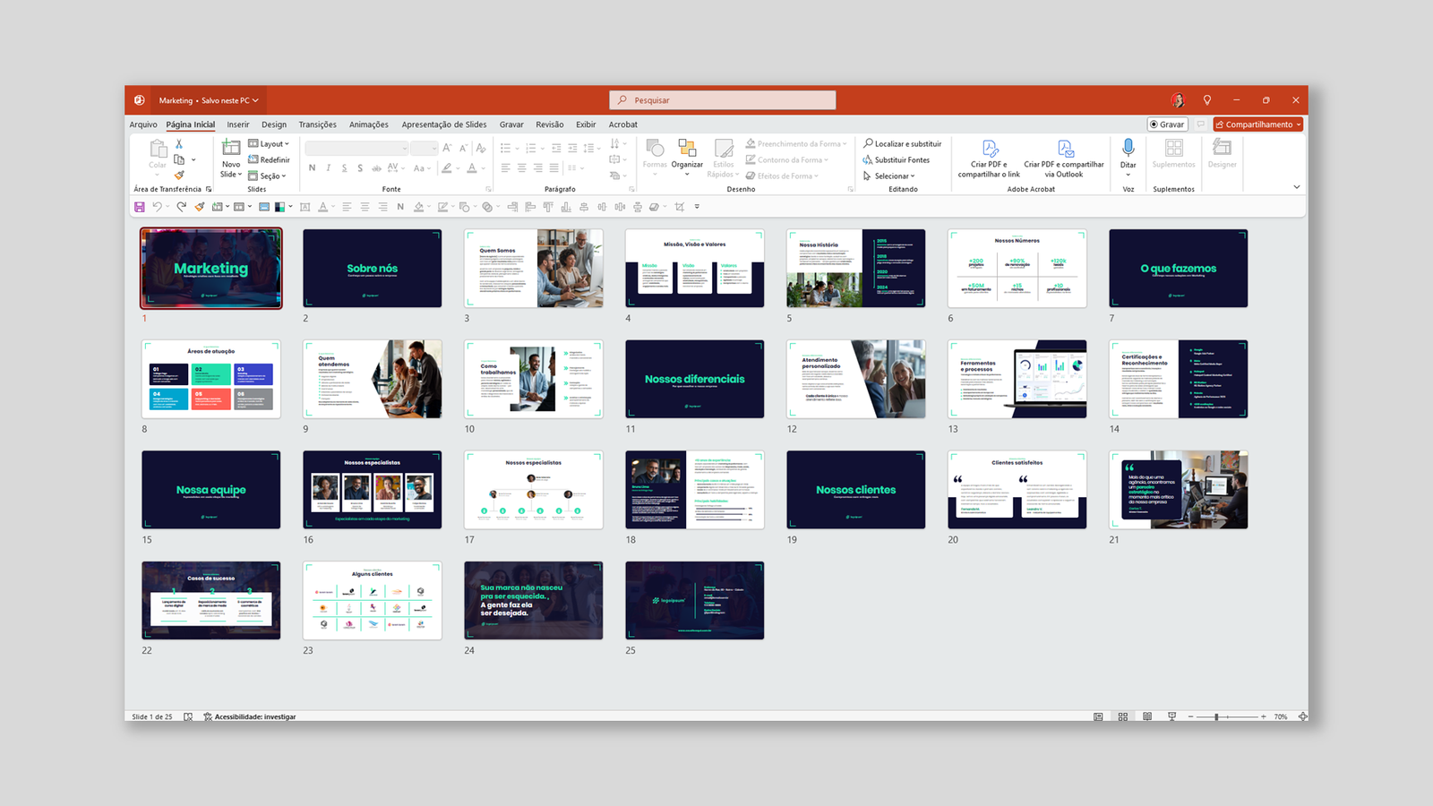 Marketing - Modelo de Template em PowerPoint